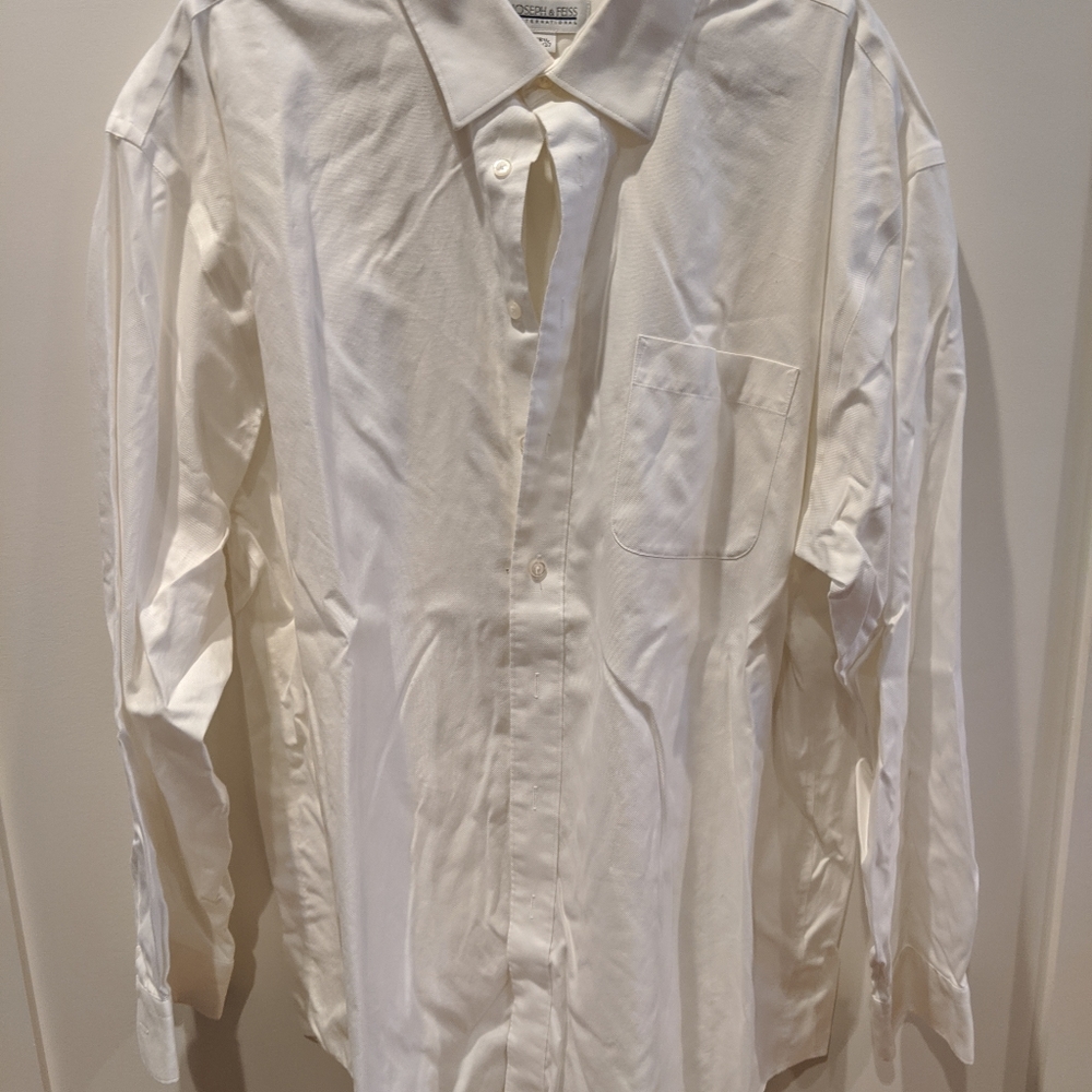 White No Iron Men's Dress Shirt